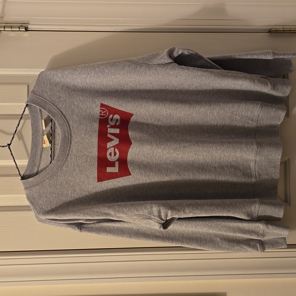 LEVIS BRAND SIGNATURE WOMEN'S GRAY SWEATSHIRT SIZE XL - Picture 2 of 14